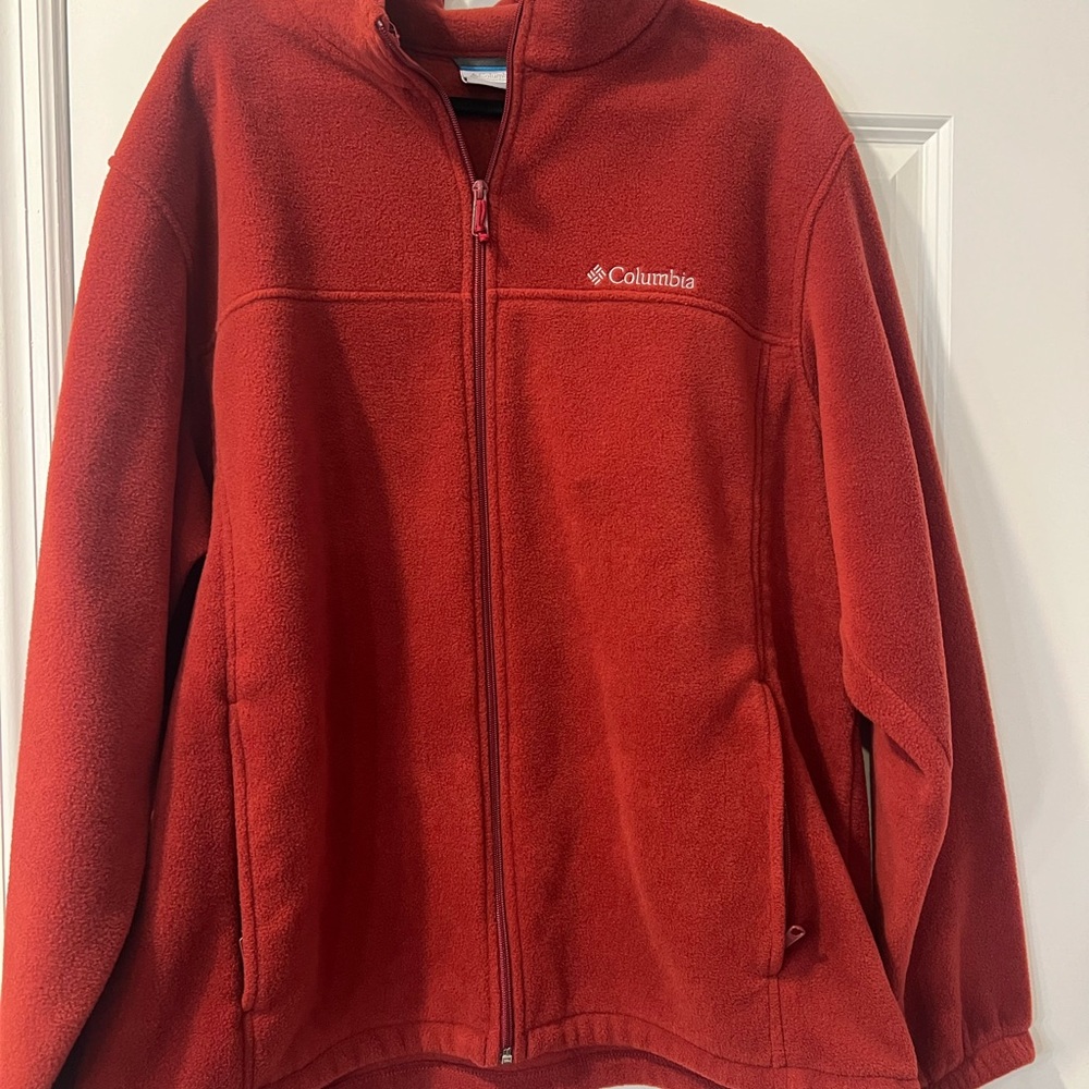 Columbia Burgundy Fleece Jacket